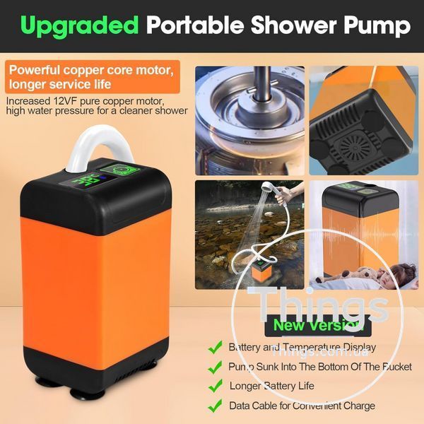 Портативный душ 7800 mAh HS-01 К2-000080237 фото