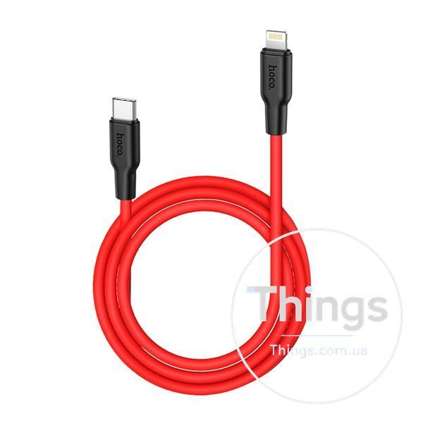 Кабель USB Hoco X21 Plus Silicone PD 20W Type-C to Lightning Од1-00032915 фото