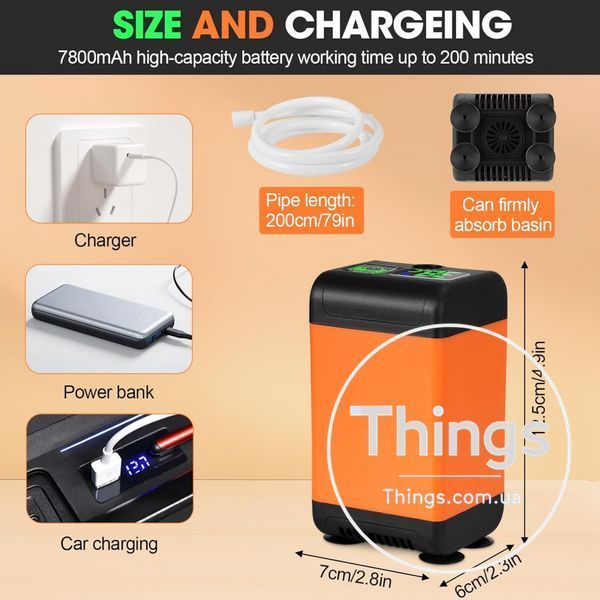 Портативный душ 7800 mAh HS-01 К2-000080237 фото