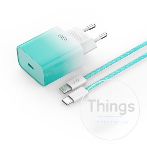 Мережевий Зарядний Пристрій XO CE18 1Type-C PD/QC 30W Type-C to Lightning Од1-00041052 фото