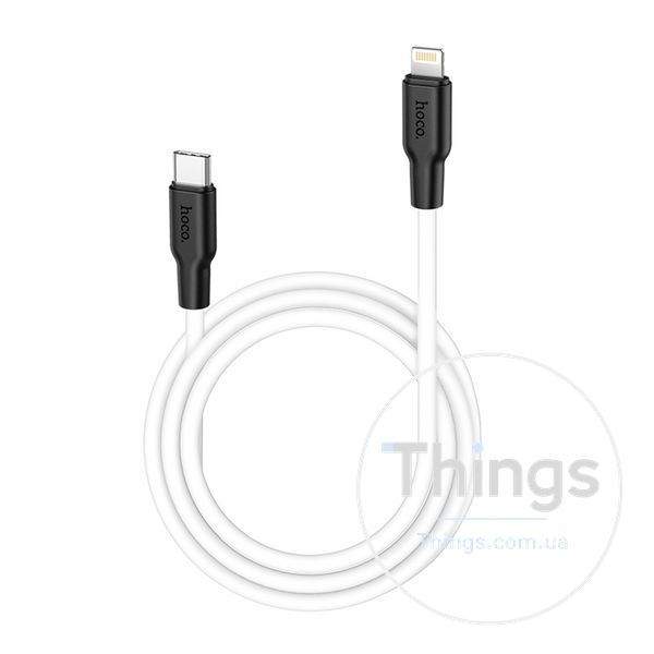 Кабель USB Hoco X21 Plus Silicone PD 20W Type-C to Lightning Од1-00032915 фото
