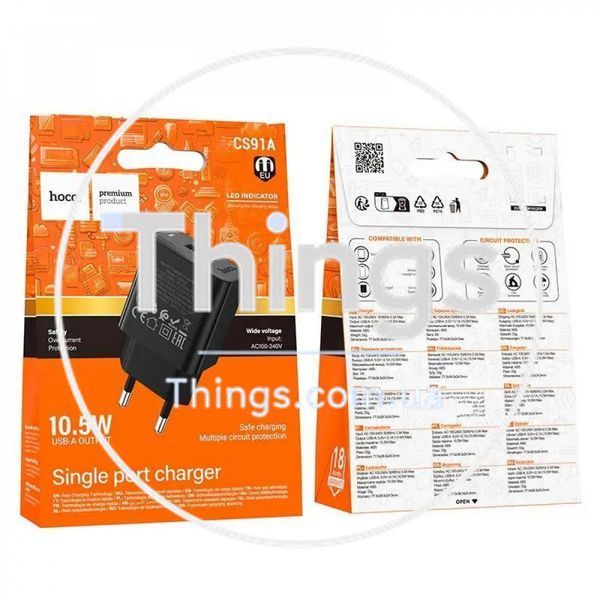Home Charger 2.1A 1U Hoco CS91A K2-000082710 фото