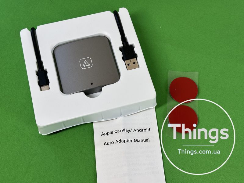 Бездротовий Apple CarPlay, Android Auto адаптер, Адаптер Podofo AI Box AI2304AA Adapter, адаптер для автомобіля K1-000387 фото