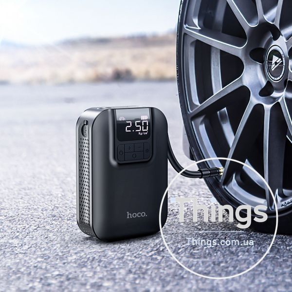 Air Pump Hoco S53 Breeze portable smart ( Battery - 5000 mAh ) &mdash; Black К2-000077423 фото