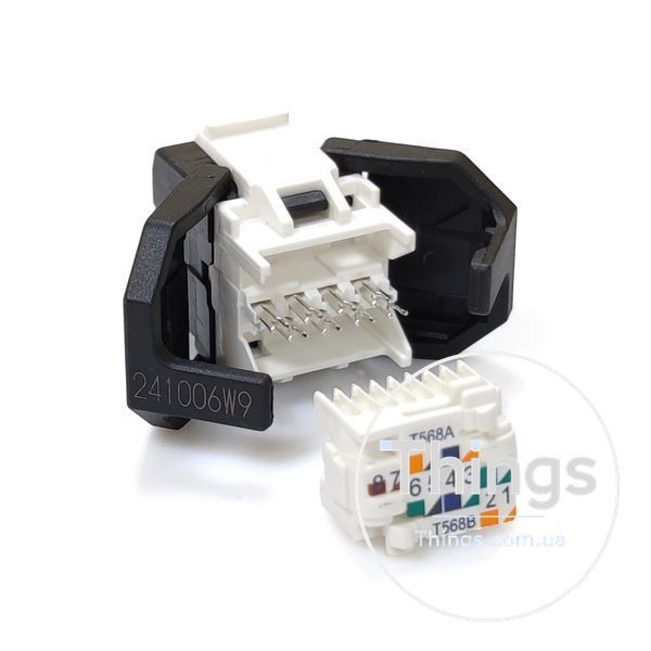 Модуль Keystone UTP RJ45 кат. 6, чорний, Corning CM-2811 фото