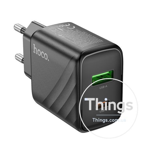 Мережевий Зарядний Пристрій Hoco CS23A 1USB/1USB-C PD/QC 30W Од1-00041170 фото