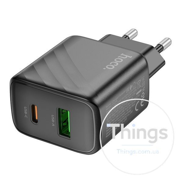 Мережевий Зарядний Пристрій Hoco CS23A 1USB/1USB-C PD/QC 30W Од1-00041170 фото