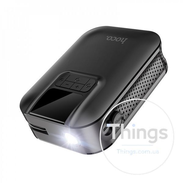 Air Pump Hoco S53 Breeze portable smart ( Battery - 5000 mAh ) &mdash; Black К2-000077423 фото