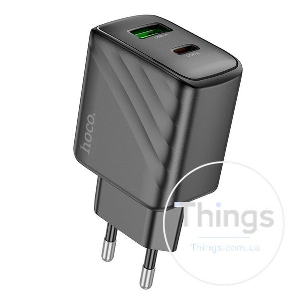 Мережевий Зарядний Пристрій Hoco CS23A 1USB/1USB-C PD/QC 30W Од1-00041170 фото