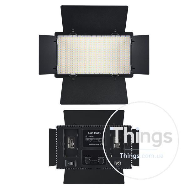 Лампа видеосвет LED U600 21х12 cm 480 Lights 3200K-5500K Remote К2-000075548 фото