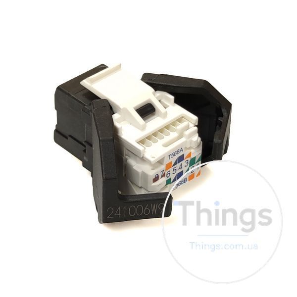 Модуль Keystone UTP RJ45 кат. 6, чорний, Corning CM-2811 фото