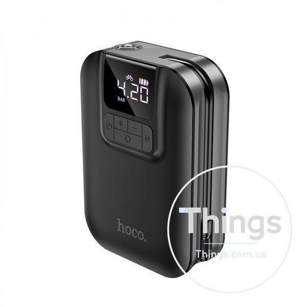 Air Pump Hoco S53 Breeze portable smart ( Battery - 5000 mAh ) &mdash; Black К2-000077423 фото