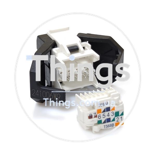 Модуль Keystone UTP RJ45 кат. 6, черный, Corning CM-2811 фото