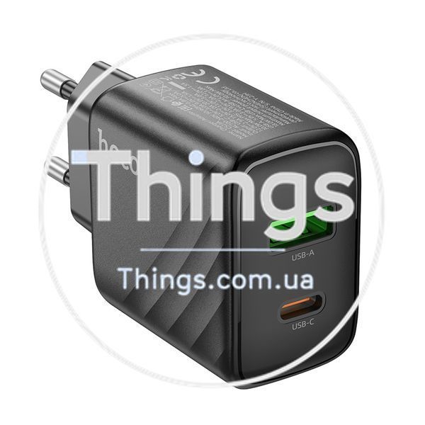 Мережевий Зарядний Пристрій Hoco CS23A 1USB/1USB-C PD/QC 30W Од1-00041170 фото