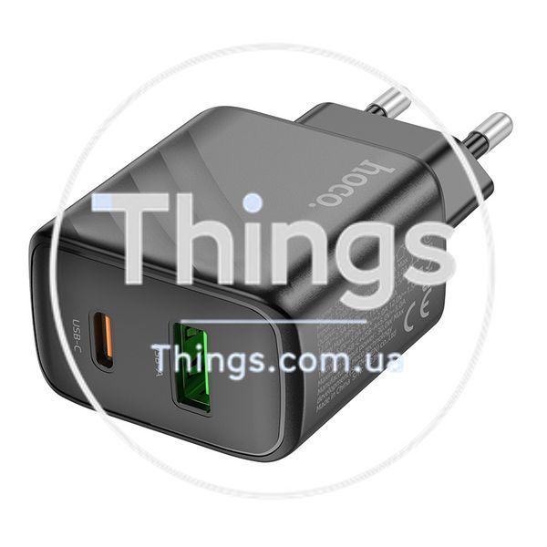Мережевий Зарядний Пристрій Hoco CS23A 1USB/1USB-C PD/QC 30W Од1-00041170 фото