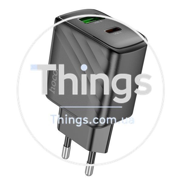Мережевий Зарядний Пристрій Hoco CS23A 1USB/1USB-C PD/QC 30W Од1-00041170 фото