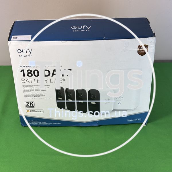 Уличные IP-Камеры Eufy Cam 2C Pro S220&nbsp;Apple HomeKit Комплект видеонаблюдения Хаб+4камеры Smart WiFi IP Camera 2K, аккумуляторные K1-000540 фото