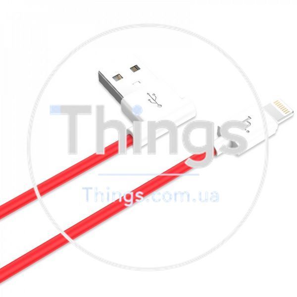 Кабель Lightning 2A (1.2m) Hoco UPL11 L-shape Black &mdash; Black К2-000056697 фото