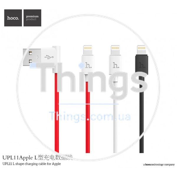 Кабель Lightning 2A (1.2m) Hoco UPL11 L-shape Black &mdash; Black К2-000056697 фото