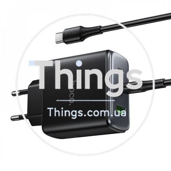 Home Charger | 65W | GaN | 2PD | 1U C to C Cable (1m) &mdash; Hoco C160A K2-000082930 фото