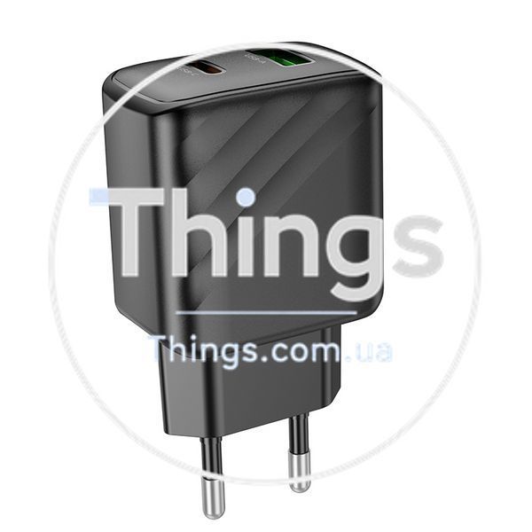 Мережевий Зарядний Пристрій Hoco CS23A 1USB/1USB-C PD/QC 30W Од1-00041170 фото