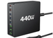 Блок живлення заряджання HSSNS USB C Multiple 440 Вт 8 портів K1-000021 фото 1