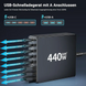 Блок живлення заряджання HSSNS USB C Multiple 440 Вт 8 портів K1-000021 фото 2