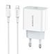 Home Charger | 20W | PD | Lightning Cable (1m) &mdash; Borofone BA38A &mdash; White К2-000072725 фото 1