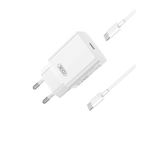 Мережевий Зарядний Пристрій XO L126 1USB-C PD/QC 20W+Type-C to Type-C Од1-00043728 фото