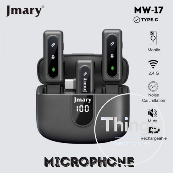 Wireless Digital Microphone Jmary MW-17 Type-C K2-000083497 фото