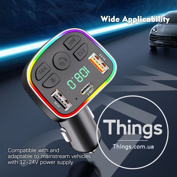 Fm Modulator MP3 | Car Charger | 3.0A | 2U | 1C &mdash; Earldom ET-M117 K2-000083535 фото