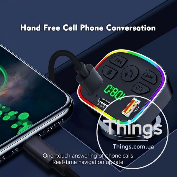 Fm Modulator MP3 | Car Charger | 3.0A | 2U | 1C &mdash; Earldom ET-M117 K2-000083535 фото