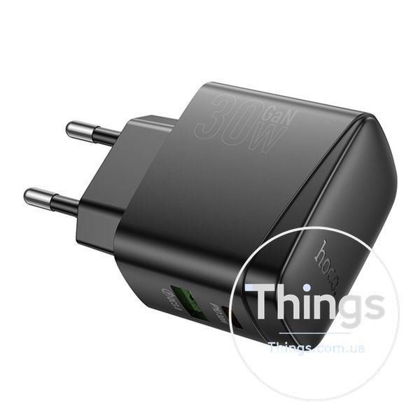 Мережевий Зарядний Пристрій Hoco CS61A 1USB/1USB-C PD/QC 30W Од1-00045175 фото