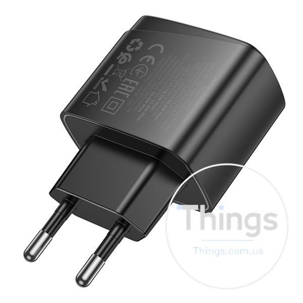 Мережевий Зарядний Пристрій Hoco CS61A 1USB/1USB-C PD/QC 30W Од1-00045175 фото