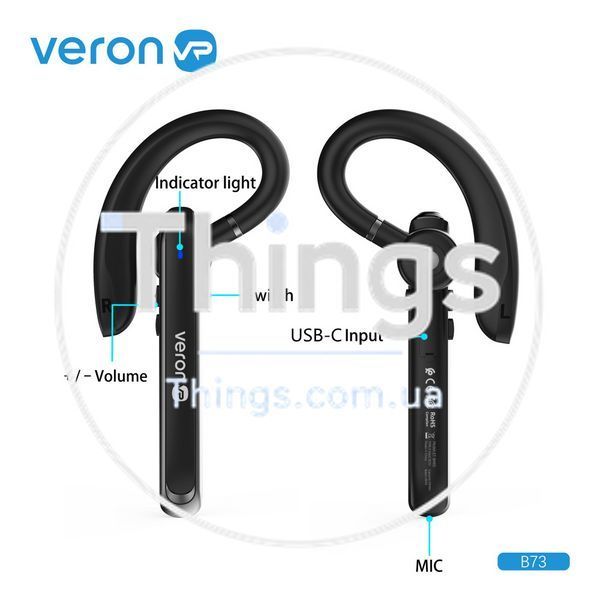 Bluetooth Гарнитура &mdash; Veron B73 К2-000079905 фото