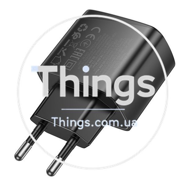Мережевий Зарядний Пристрій Hoco CS61A 1USB/1USB-C PD/QC 30W Од1-00045175 фото