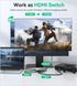 Двонапрямний HDMI Switch GANA 4K@60 Гц 2 in 1 out / 1 in 2 out, HDMI 2.0 сумісність xbox ps5 ps4 сірий K1-000748 фото 2
