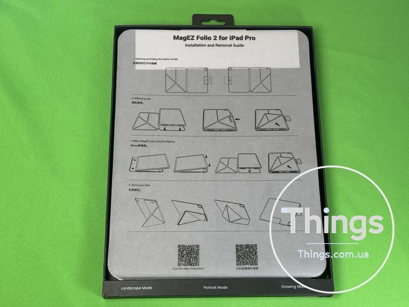 Чохол-книга для планшета Pitaka iPad Pro 13 (M4) 2024 Чорний MagEZ Folio 2 Чорний, Магнітний K1-000282 фото