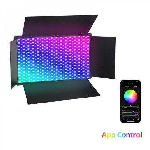 Лампа видеосвет LED Pro 800 RGB I panel light I 2 battery(4400mAh) I charger I carry bag I Remote К2-000081128 фото