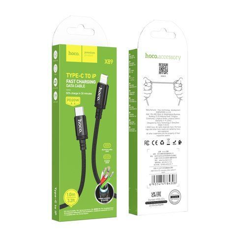Кабель USB Hoco X89 Wind PD20W Type C to Lightning Од1-00037796 фото