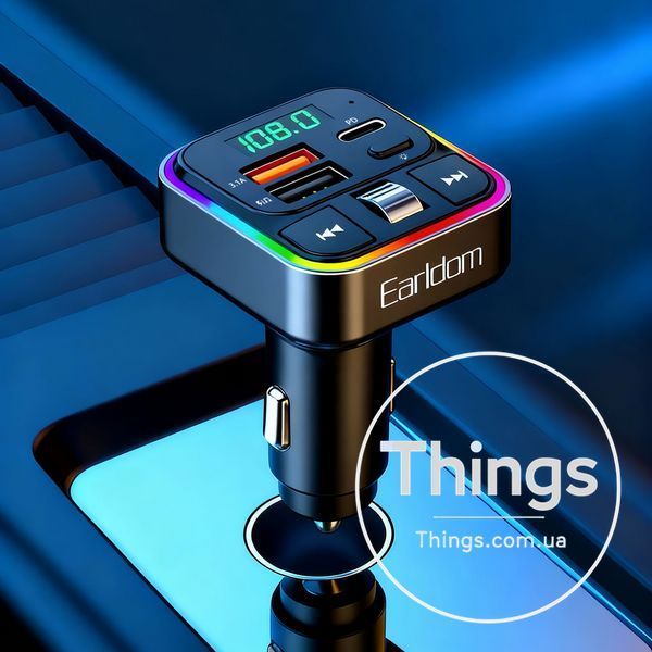 Fm Modulator MP3 | Car Charger | 3.0A | 2U | 1C &mdash; Earldom ET-M116 K2-000083536 фото