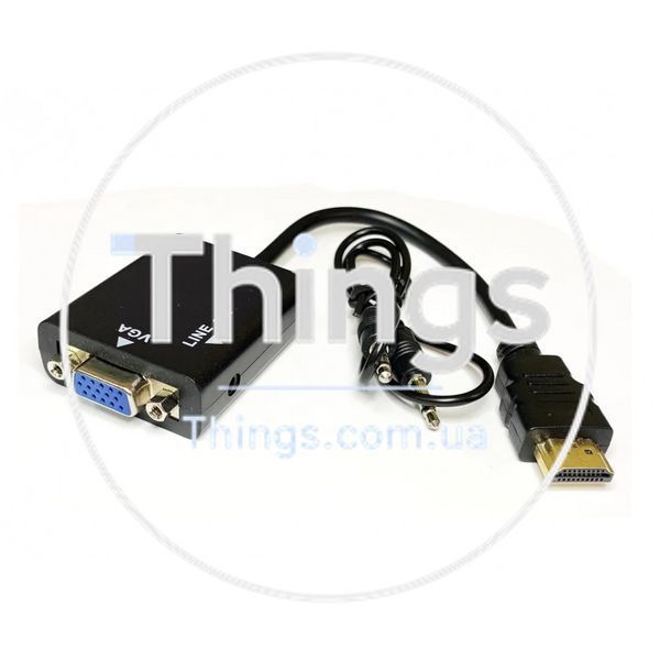 Переходник HDMI - VGA Black K2-000077525 фото