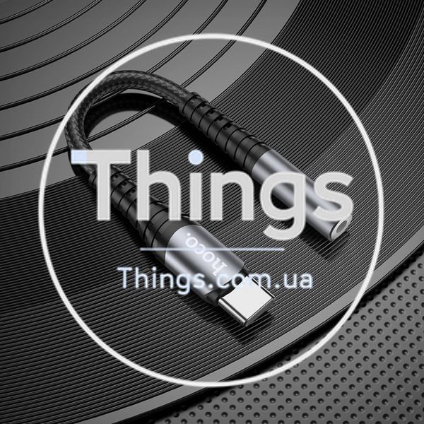 Adapter USB C To 3.5mm Hoco LS33 &mdash; Metal Gray К2-000078138 фото