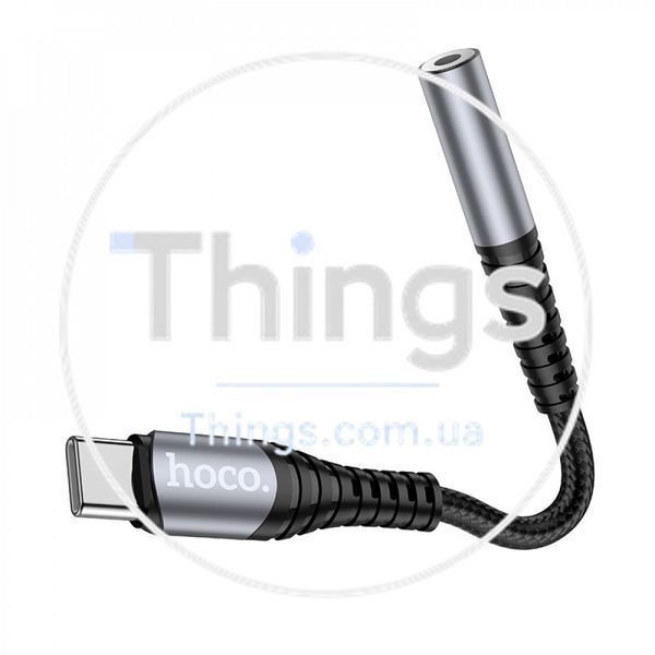 Adapter USB C To 3.5mm Hoco LS33 &mdash; Metal Gray К2-000078138 фото