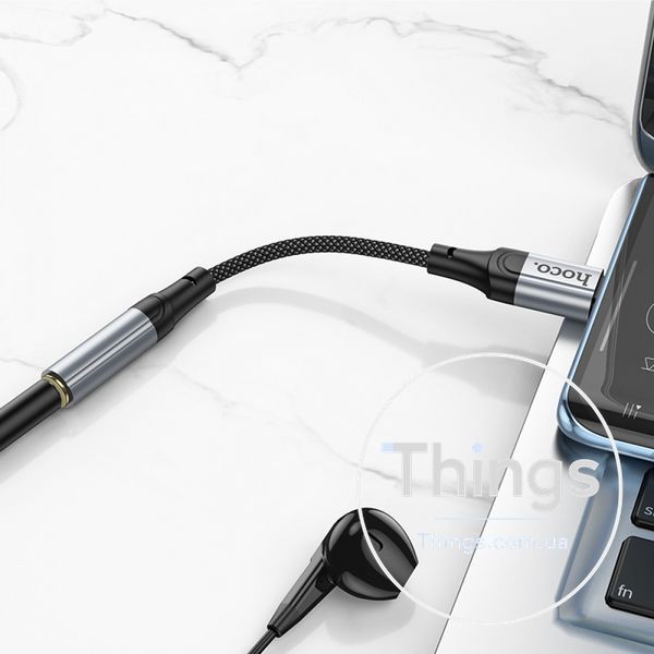 Adapter USB C To 3.5mm Hoco LS36 &mdash; Black К2-000078135 фото