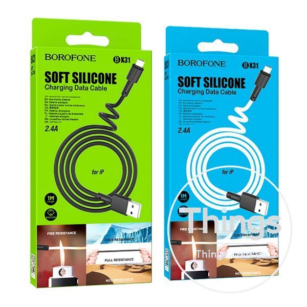 Кабель USB Borofone BX31 Silicone Lightning Од1-00025508 фото
