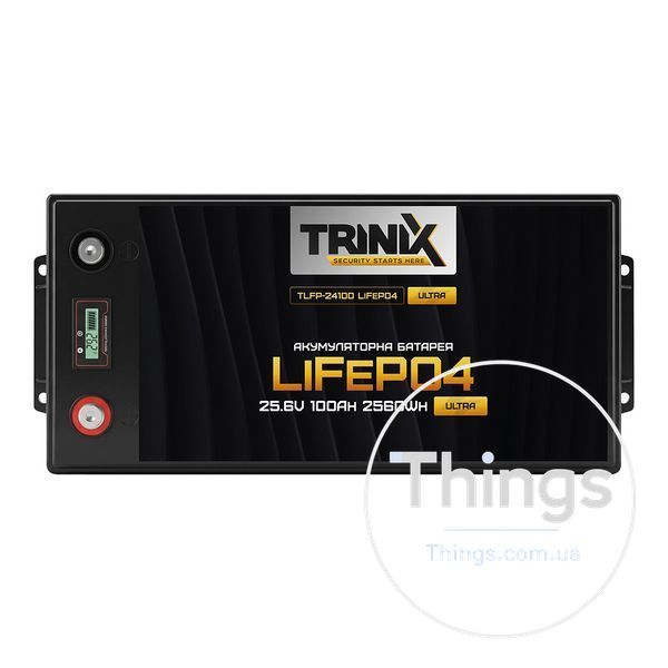 Акумуляторна батарея літій-залізо-фосфатна 25.6В 100А*год Trinix TLFP-24100 Ultra LiFePO4 з Bluetooth (Black) K3-44-00087 фото