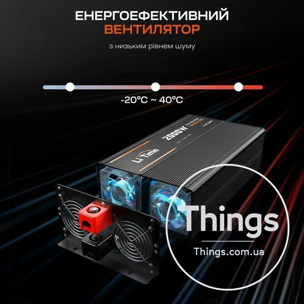 Автономний однофазний інвертор 2kW/12V LiTime L12V2KW-EN-Z 44-00527 фото