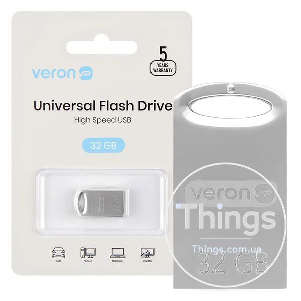 USB Flash Drive 32GB Veron USB Metal seies 105 К2-000078924 фото