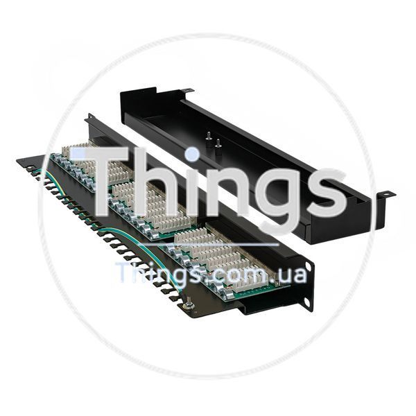 Патч-панель 19" 24xRJ-45 FTP, кат. 5e, Kingda CM-921 фото